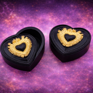 Boîte coeur sacré flamboyant